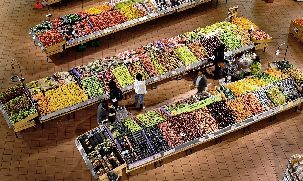 supermarche fruits et legumes