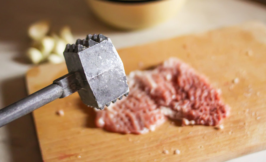 Porc Poisson Poulet Attendrisseur de Viande Double Face Robuste en Alliage de zinc et Plat Surface Marteau de Cuisine pour Steak Noix Lave-Vaisselle 