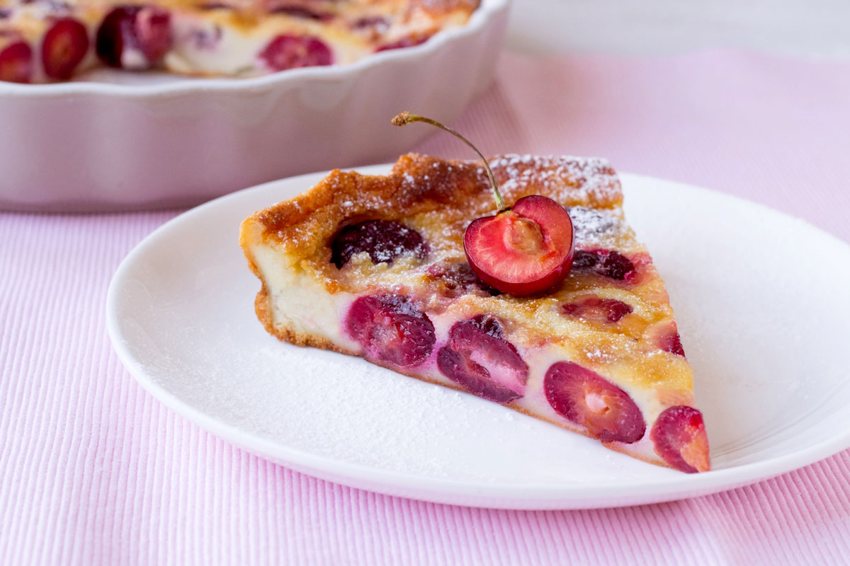 part de clafoutis cerises