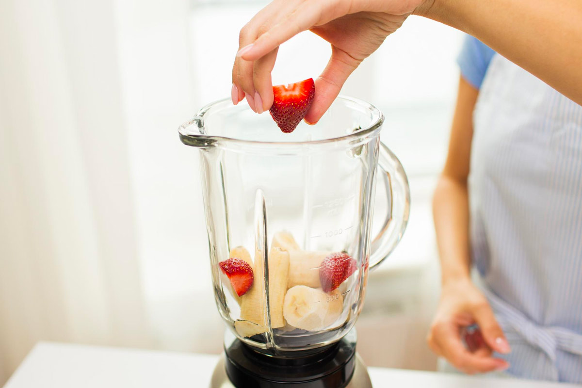 blender et fraises