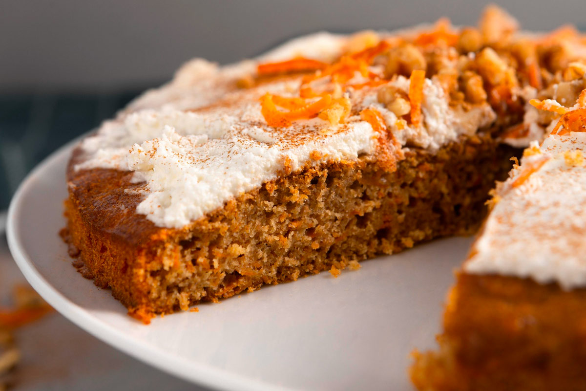 carrot cake avec zestes d'orange